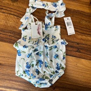 Jessica Simpson blueberry onsie